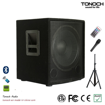 Alto-falante de madeira subwoofer de 12 polegadas com qualidade estável